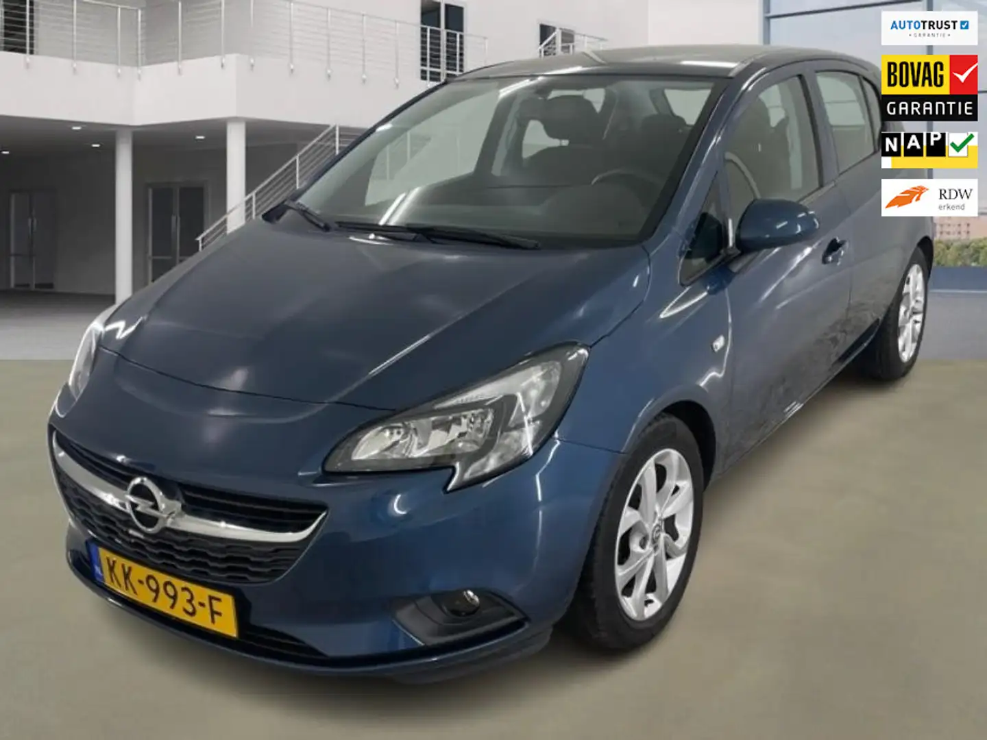 Opel Corsa 1.4 Edition 1e Eigenaar 28.900 km +NAP NL-auto Blauw - 1