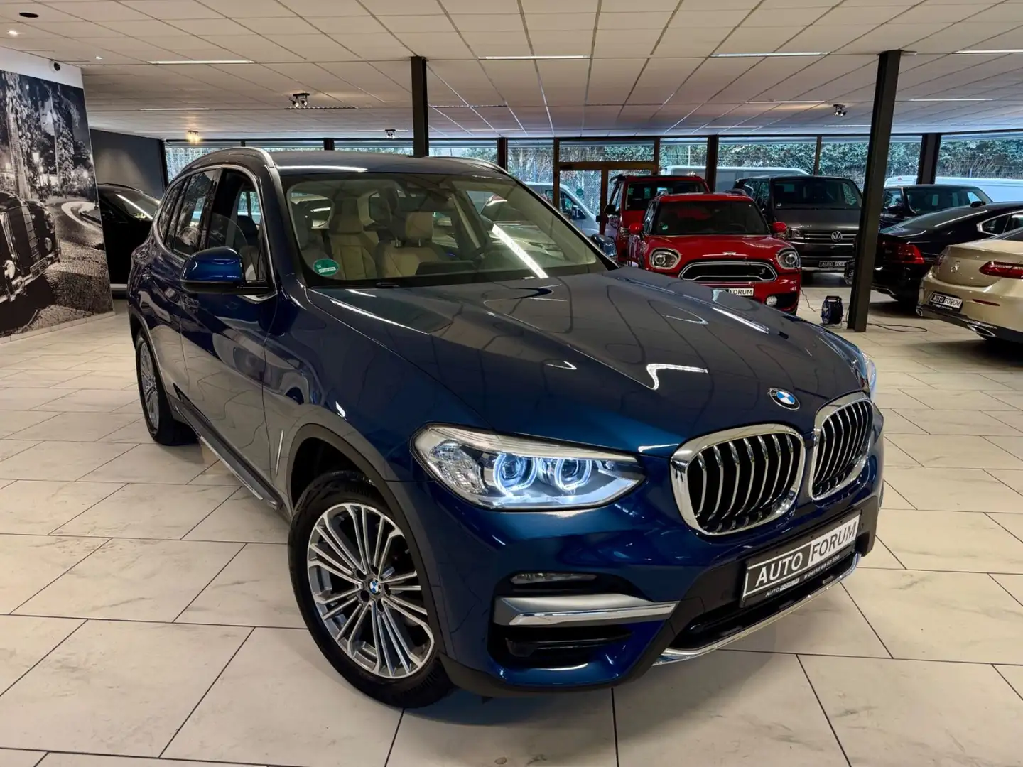 BMW X3 20d xDrive LUXURY LEDER LED STANDHZG PDC SHZ Bleu - 2