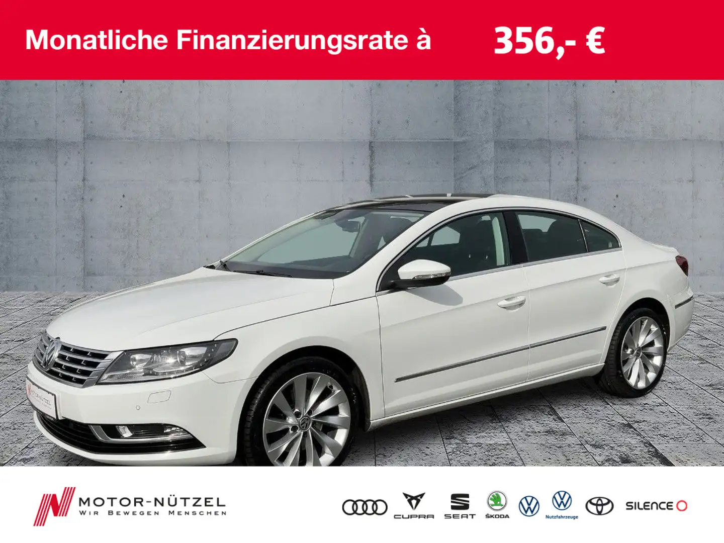 Volkswagen CC 2.0TDI DSG XEN+NAV+AHK+PANO+SHZ+RFK+2xPDC+GRA Bianco - 1