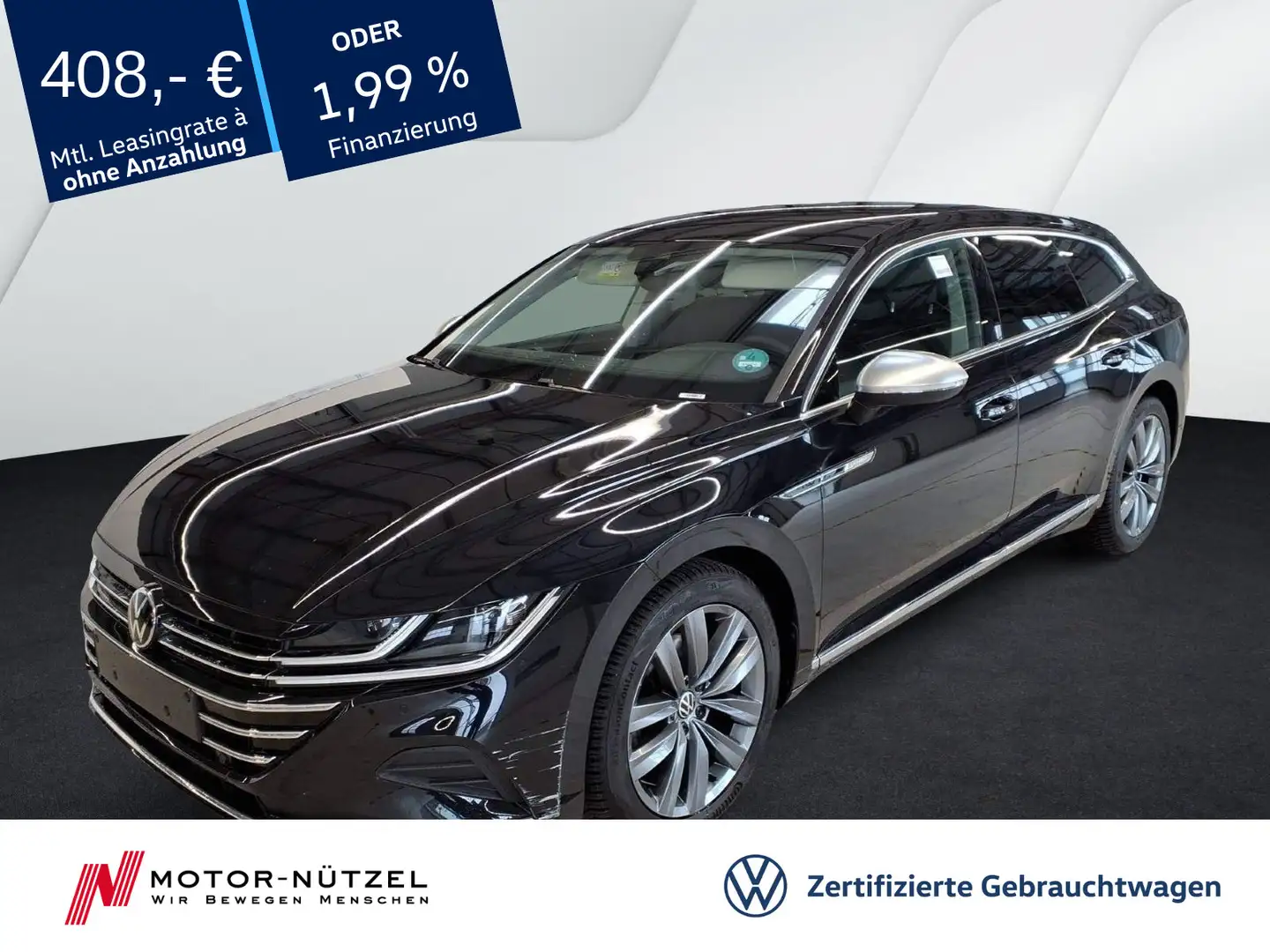 Volkswagen Arteon SB 2.0 TDI DSG ELEGANCE LED+NAVI+AHK+ACC Schwarz - 1