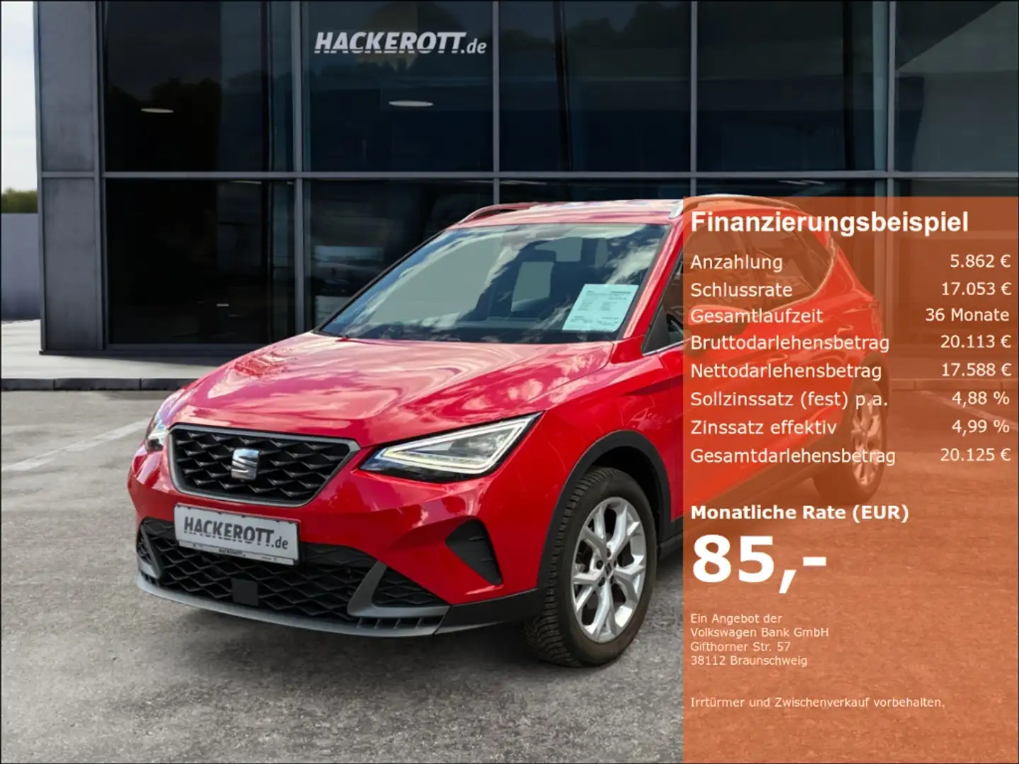 SEAT Arona FR 1.5 TSI DSG ACC Klimaa. Navi Full Link Rot - 1