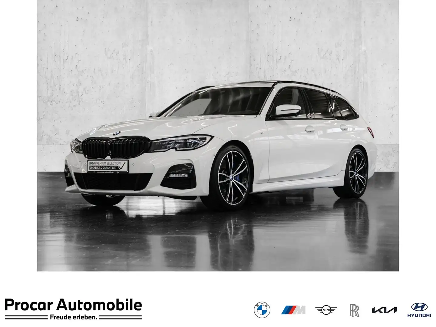 BMW 330 i M-Sport Aut Nav HuD Laser Pano Komfzg 19" Weiß - 1