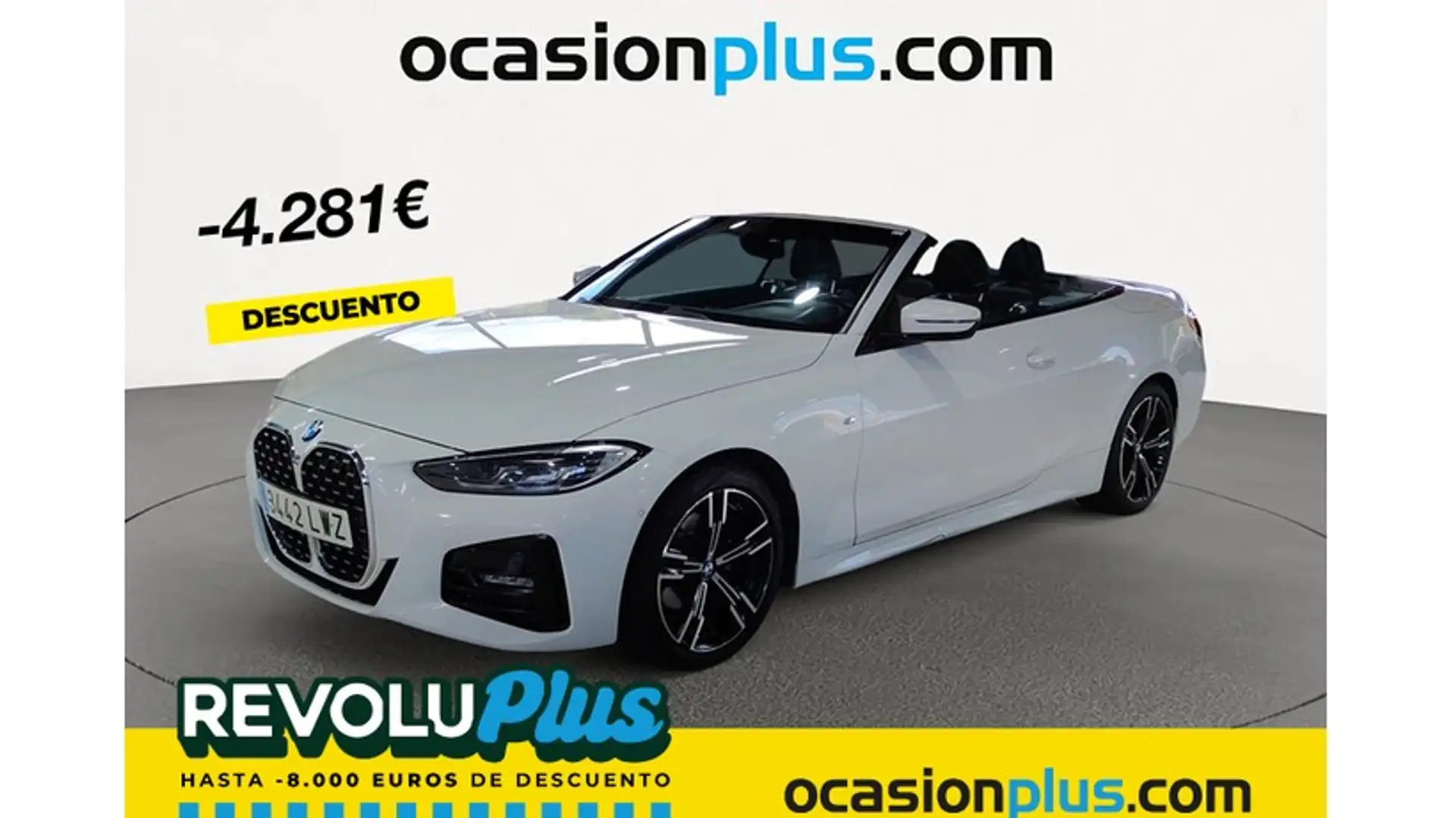 BMW 420 420iA Cabrio Blanc - 1
