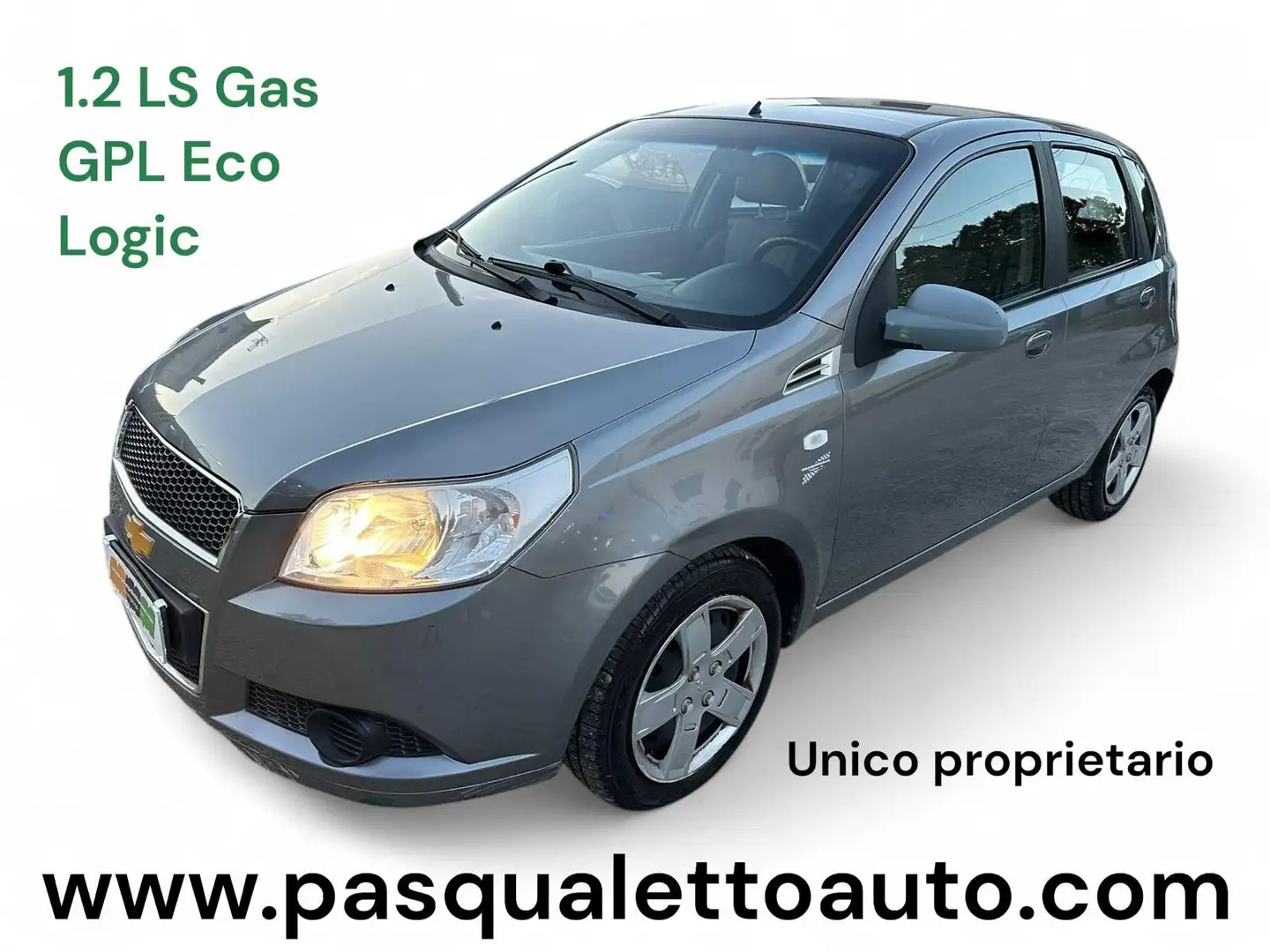 Chevrolet Aveo OK NEO PAT + GPL Aveo 5p 1.2 LS ecologic Grigio - 1