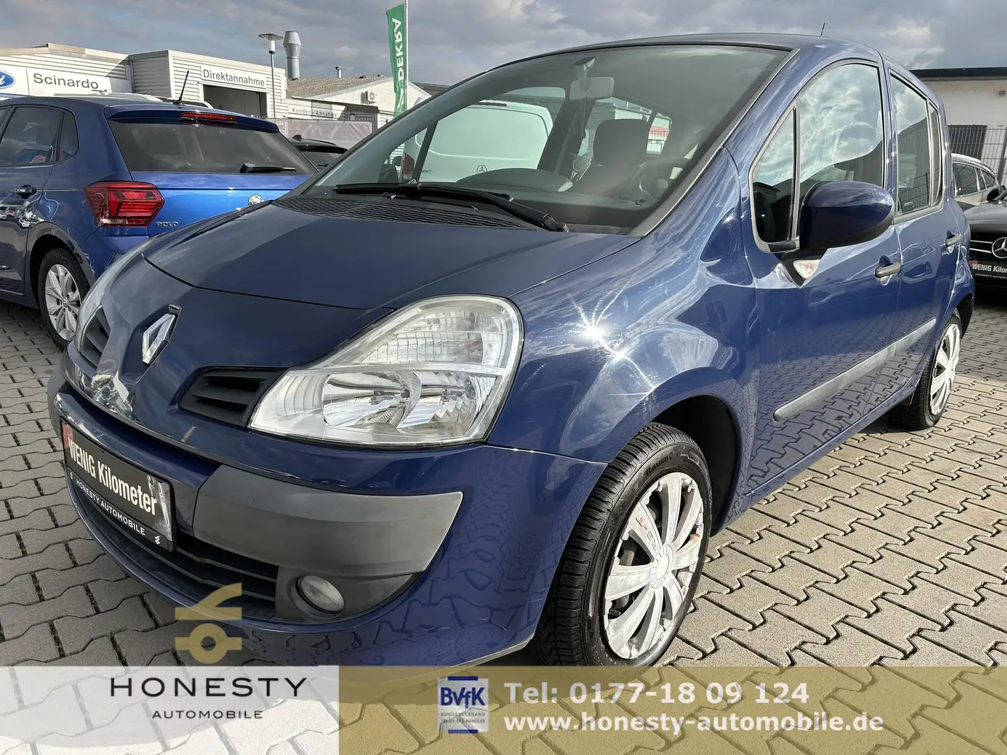 Renault Modus 1.2 Avantage*WEGFAHRSPERRE*SERVOLENKUNG*SEITENA... Blau - 1