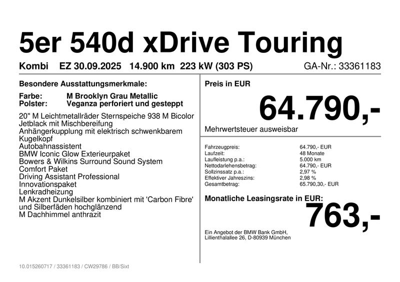 BMW 540 d xDrive Touring M SportpaketPro*Standhzg*AHK — photo 5