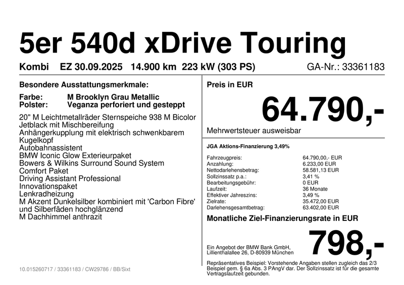 BMW 540 d xDrive Touring M SportpaketPro*Standhzg*AHK — photo 4