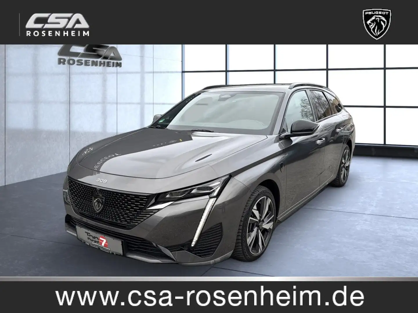Peugeot 308 Hybrid 225 GT Bluetooth Navi LED Klima Grau - 1