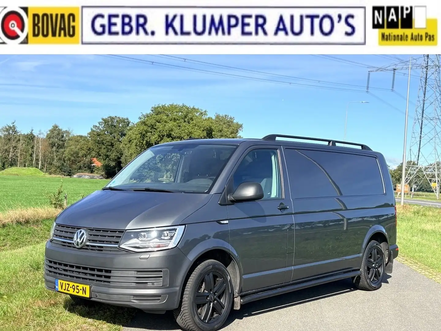 Volkswagen Transporter 2.0 TDI L2H1 High Aut. 204pk, Navi, Cruise, Airco Grijs - 1