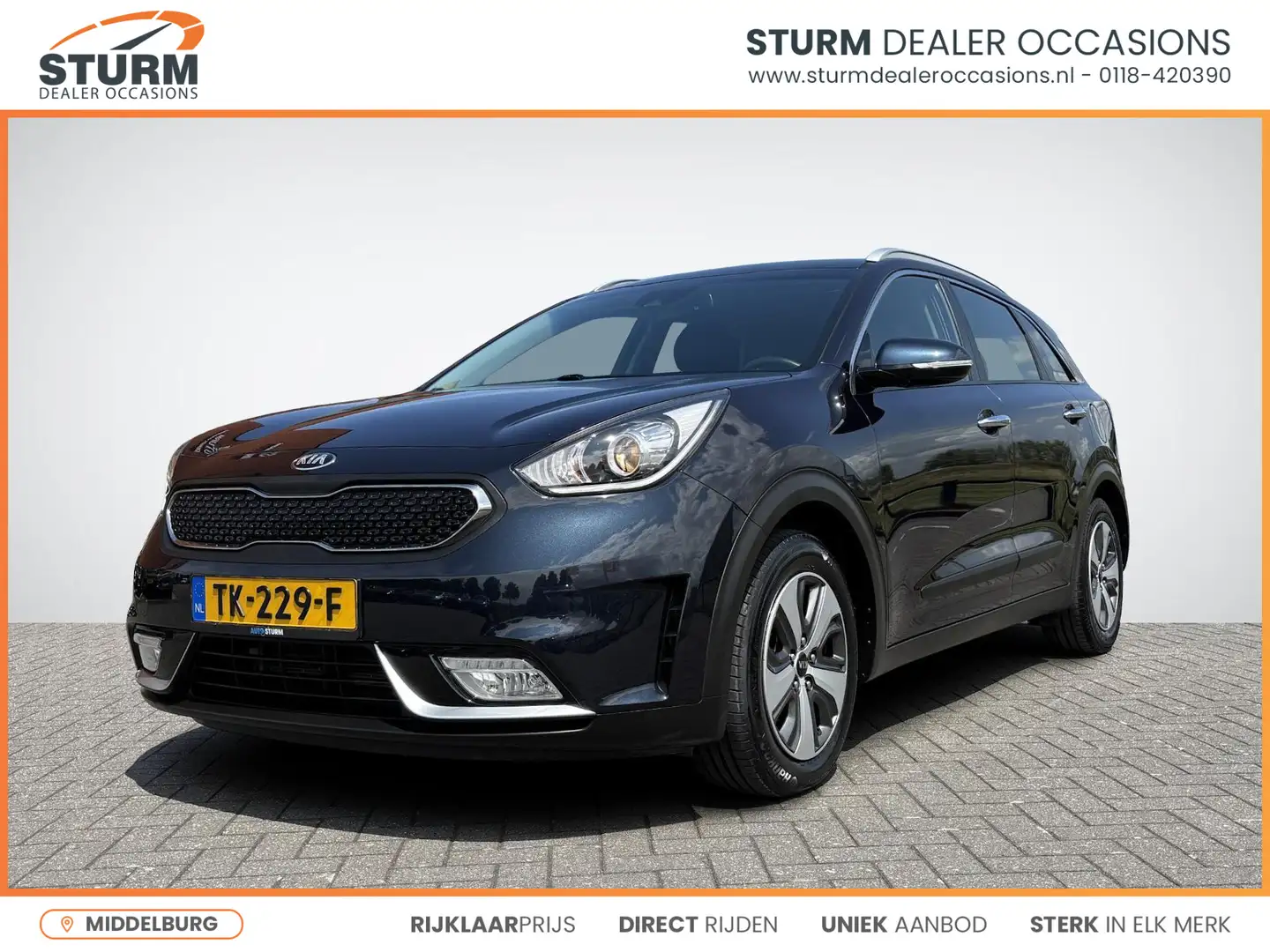 Kia Niro 1.6 GDi Hybrid DynamicLine | Trekhaak | Navigatie Blauw - 1