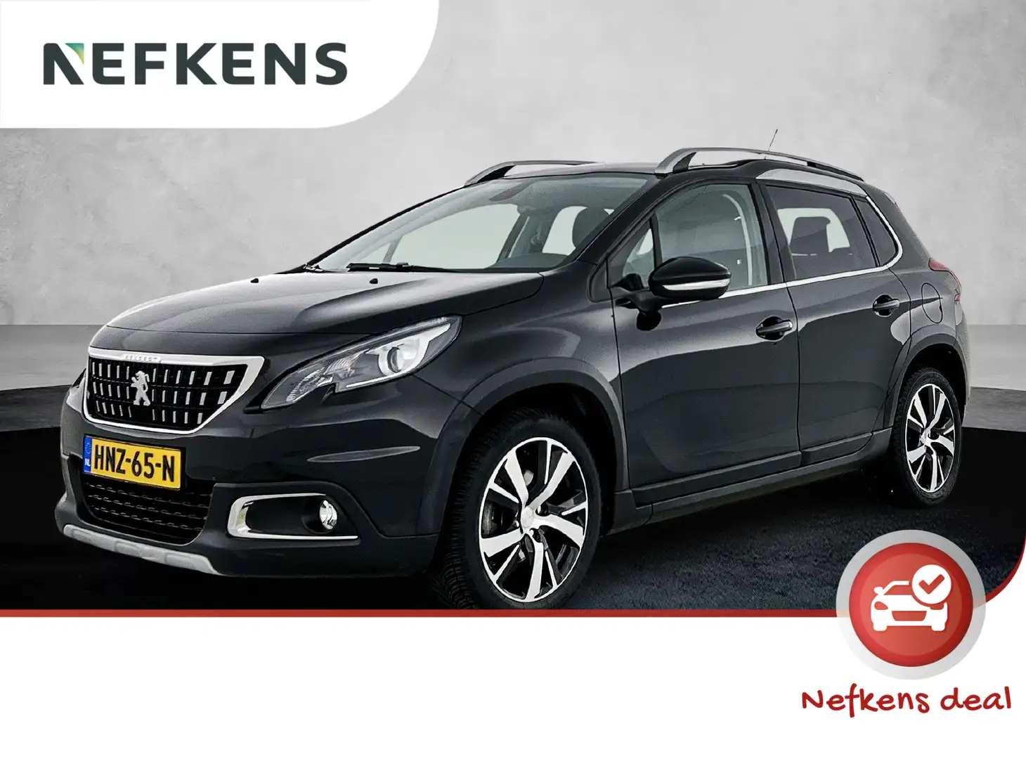 Peugeot 2008 1.2 PureTech Allure 110pk | Climate Control | Navi Zwart - 1