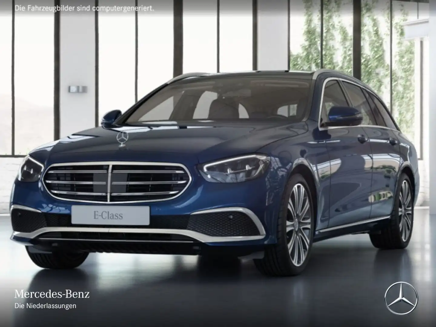 Mercedes-Benz E 400 d T 4M EXCLUSIVE+PANO+360+LED+FAHRASS+19"+9G Bleu - 2