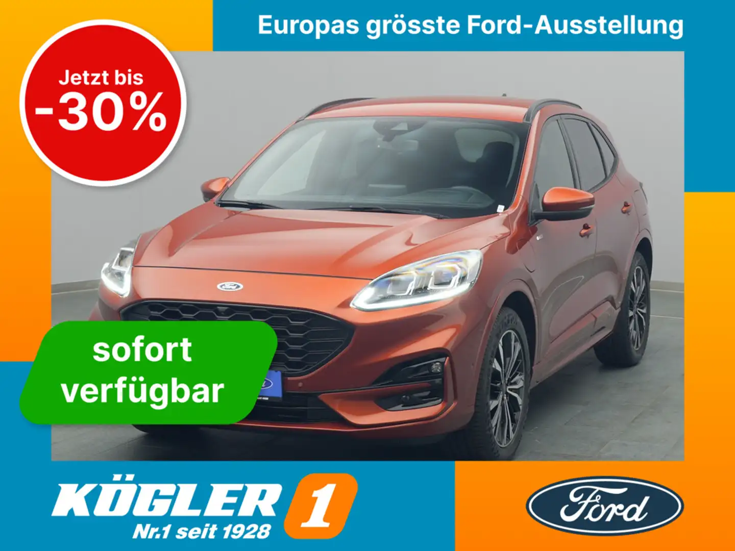 Ford Kuga ST-Line X 225PS PHEV/Techno&Winter-P./PDC Orange - 1