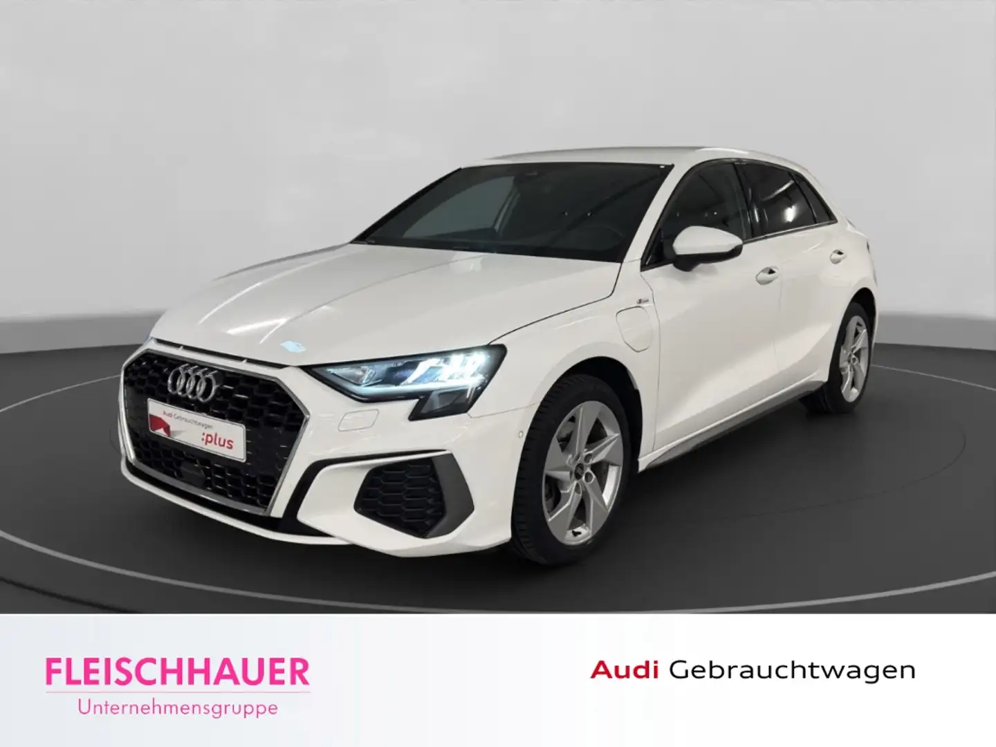 Audi A3 Sportback 40 TFSI e S line LED+SHZ+ACC+App-connect Weiß - 1