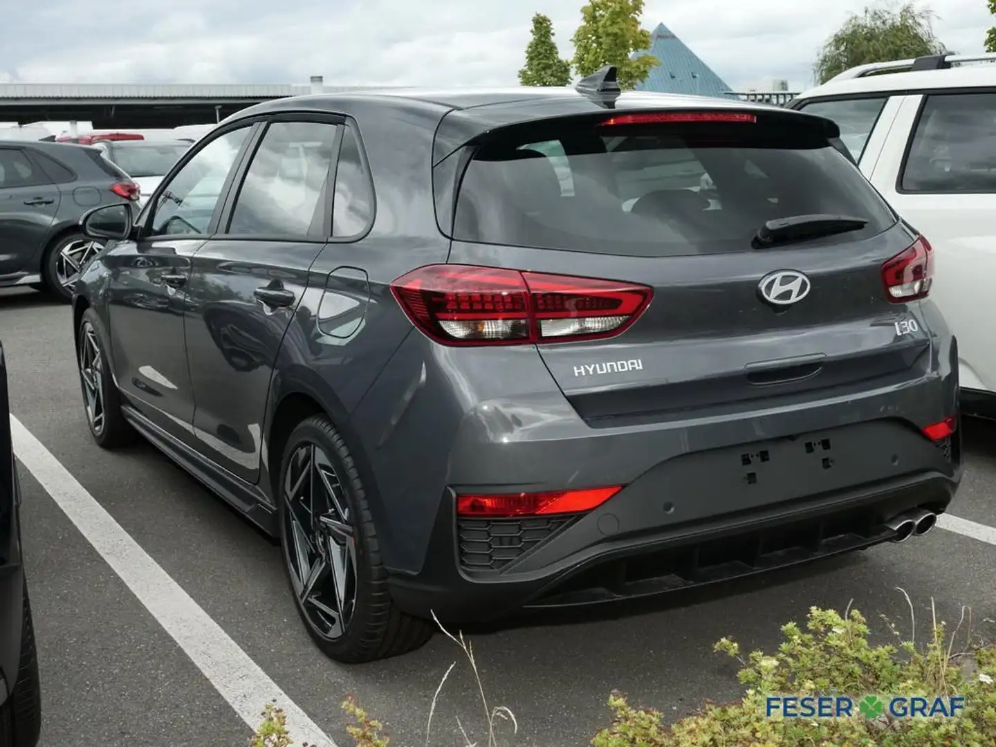 Hyundai i30 N-LINE CAM NAVI SHZ LHZ CARPLAY LED USB Grigio - 2