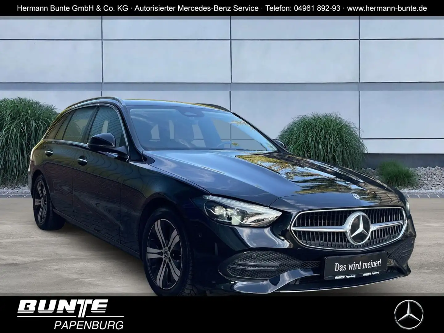 Mercedes-Benz C 220 d T AVANTGARDE/LED/HUD/KEY/KAMERA/MBUX// Schwarz - 1