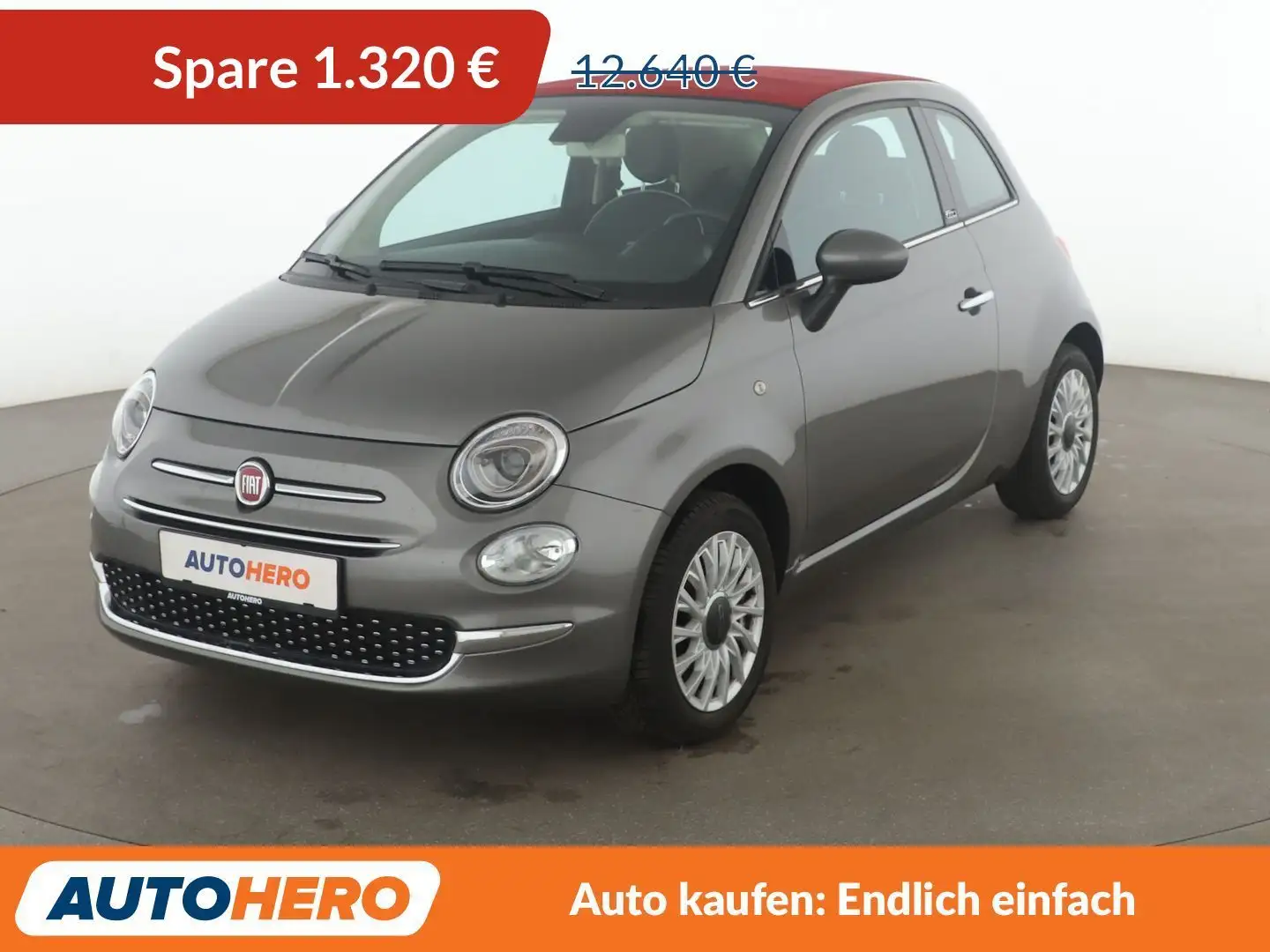 Fiat 500C 1.2 Lounge*LIM*PDC*ALU*TOUCH*KLIMA* Gris - 1