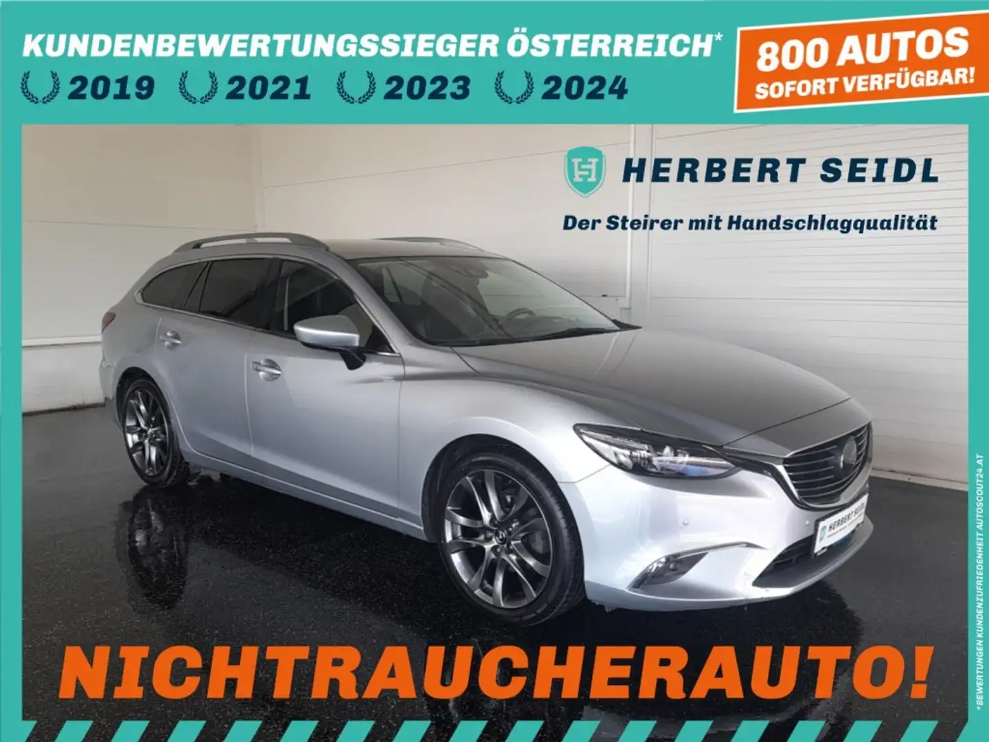 Mazda 6 Sport Combi REVOLUTION TOP 4x4 Aut. *VOLL LED / HEAD-UP / E-LEDER & MEMORY / BOSE SOUND / SPURHALTE-TOTWINKELASS.* Grau - 1
