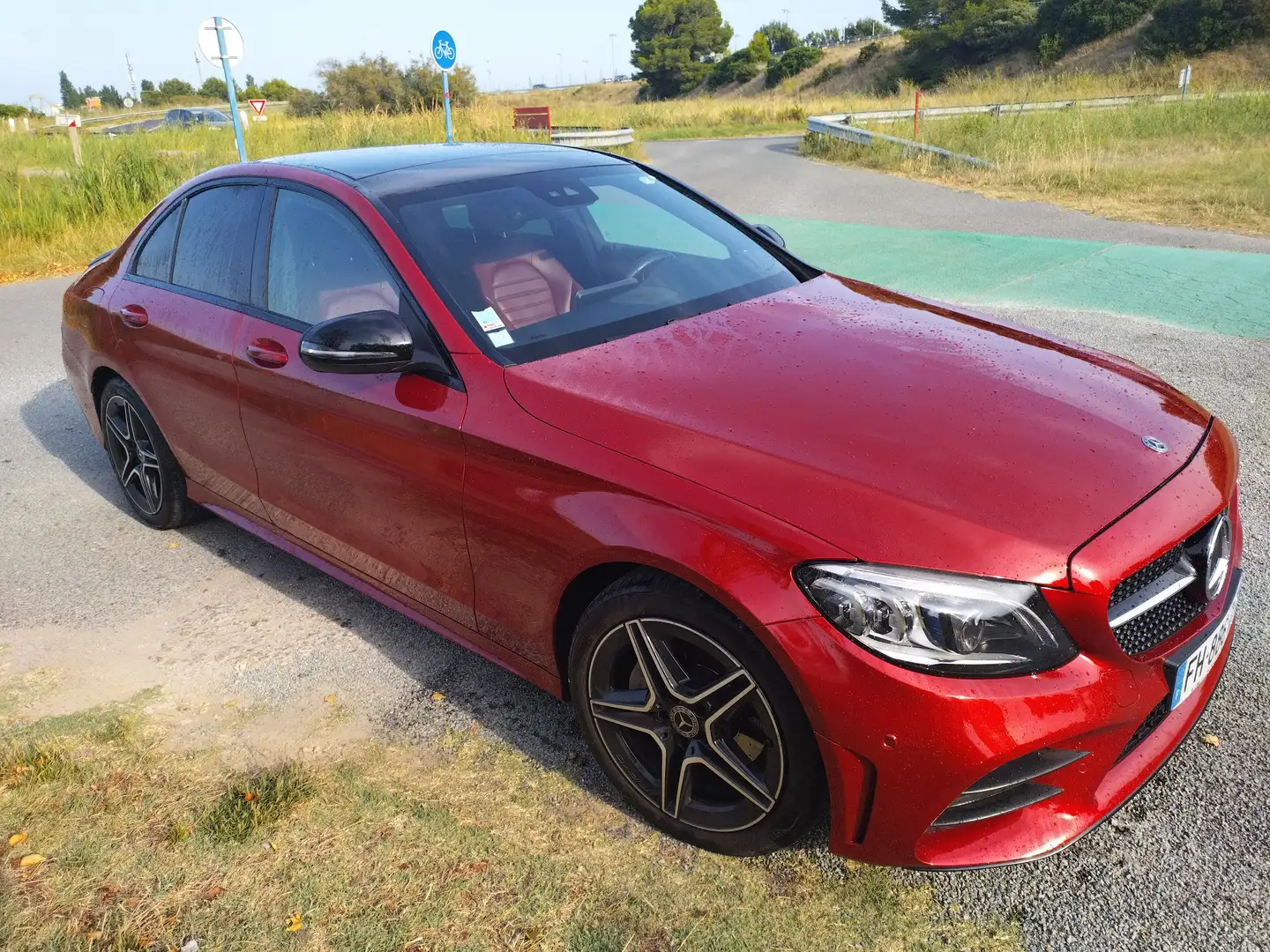 Mercedes-Benz C 220 Classe C 220 d 9G-Tronic 4Matic AMG Line Rouge - 2