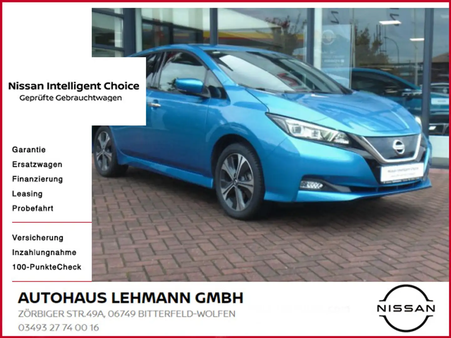 Nissan Leaf e+ N-Connecta LED NAVI PDC 4xKAMERA Bleu - 1