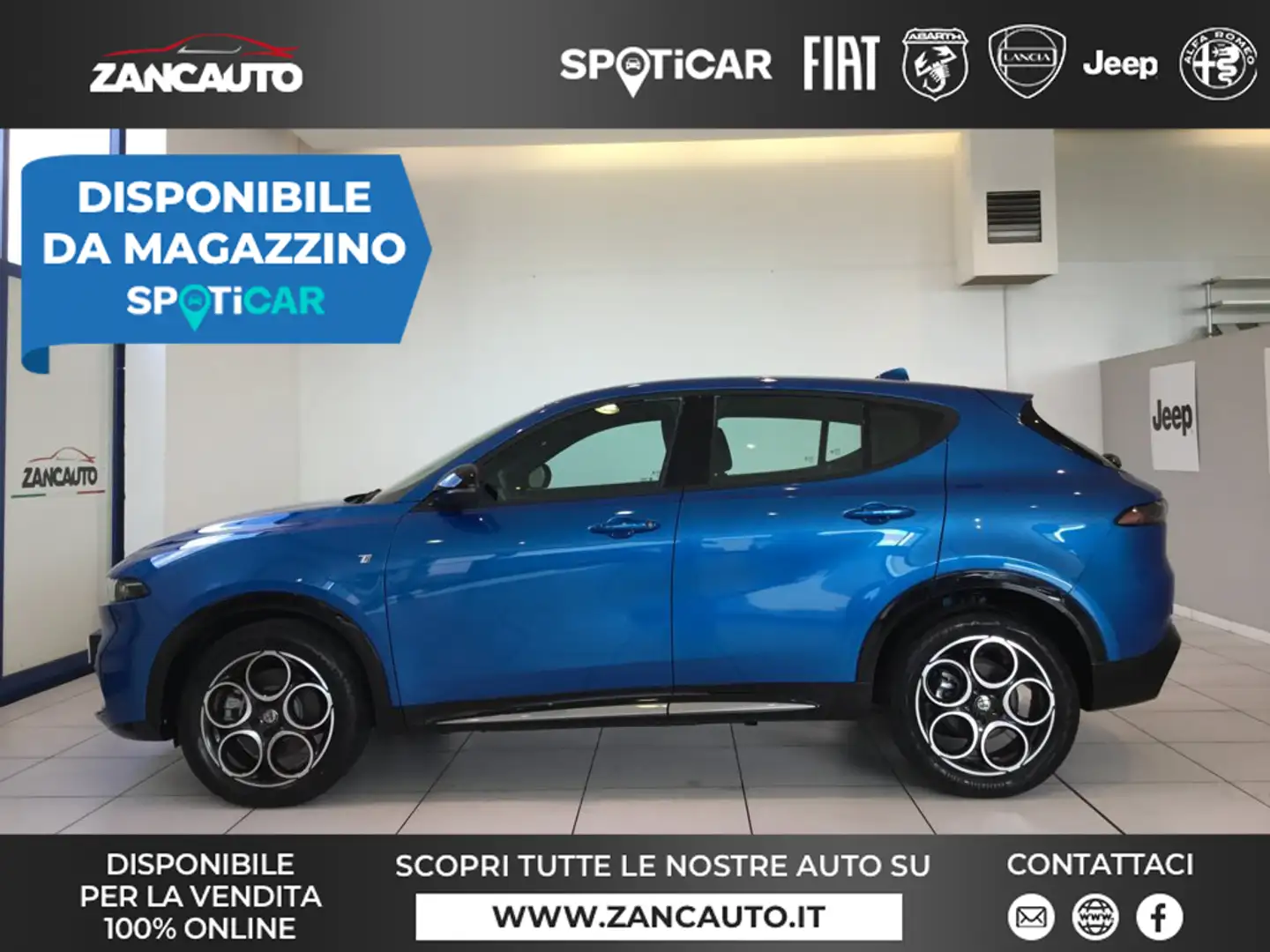 Alfa Romeo Tonale 1.6 diesel 130 CV TCT6 Ti Bleu - 1