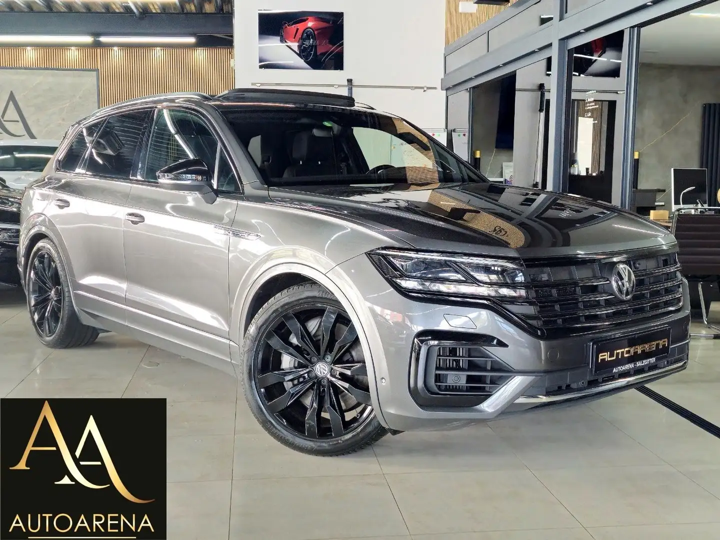 Volkswagen Touareg R-Line 4M V8*BLACK*LUFT*PANO*NIGHT-V*VC Grau - 1