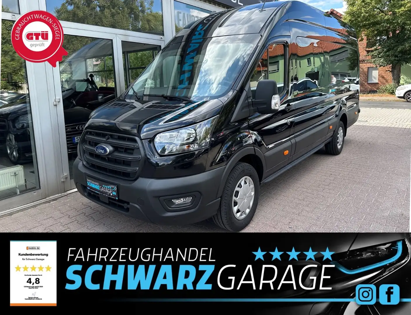 Ford Transit Kasten 350 L4 Trend*DoKa*KAMERA* Чорний - 1