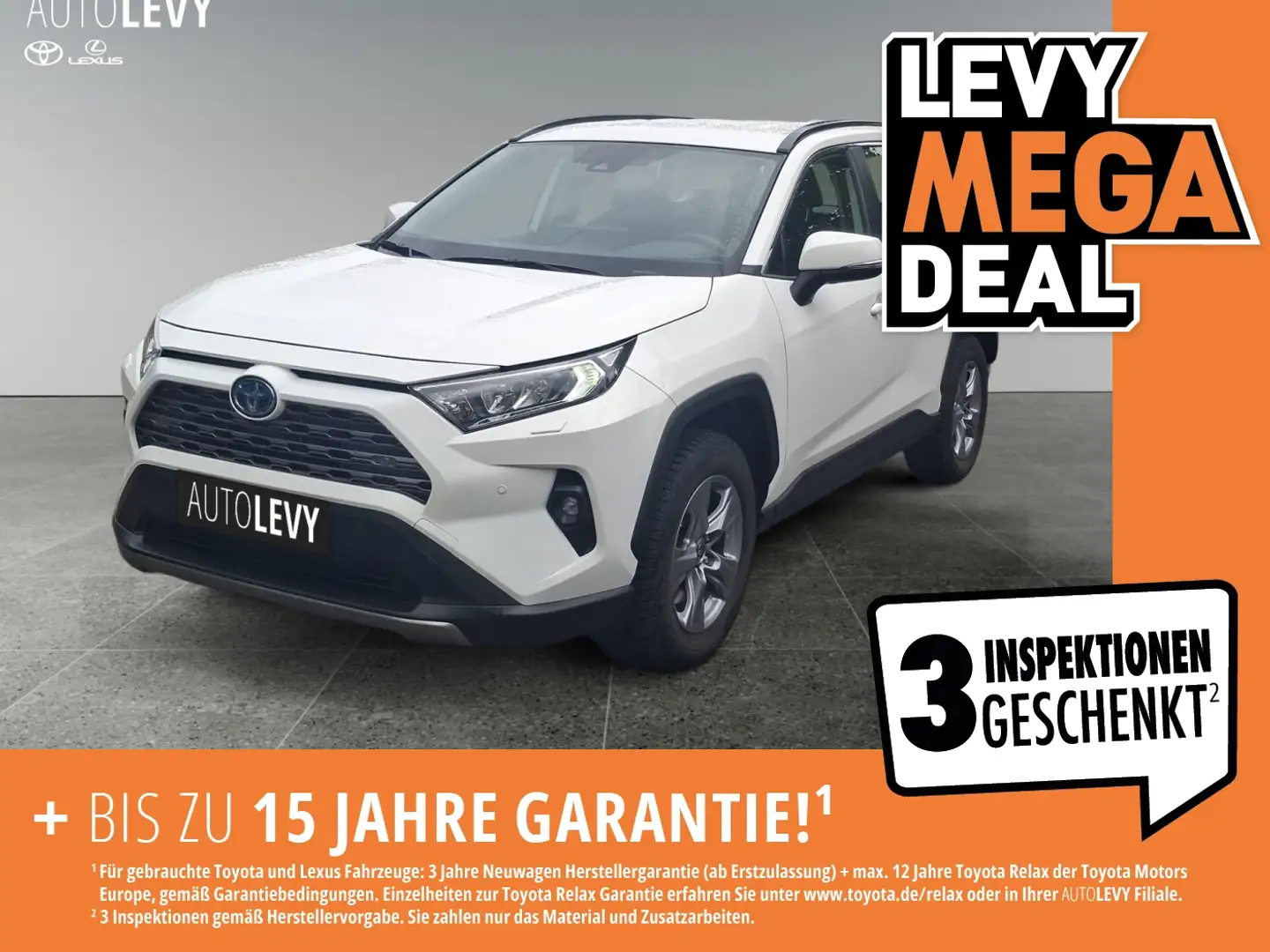 Toyota RAV 4 RAV4 2.5 Hybrid *NAVI*CARPLAY*AA*ALLWETTER* Weiß - 1