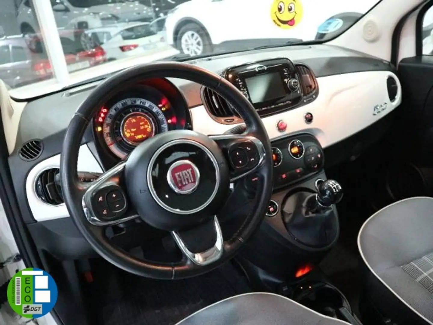 Fiat 500 1.2 GLP Lounge Blanc - 2
