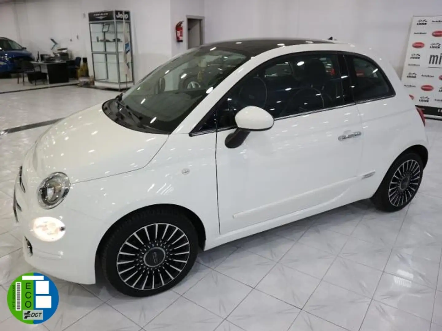 Fiat 500 1.2 GLP Lounge Blanc - 1