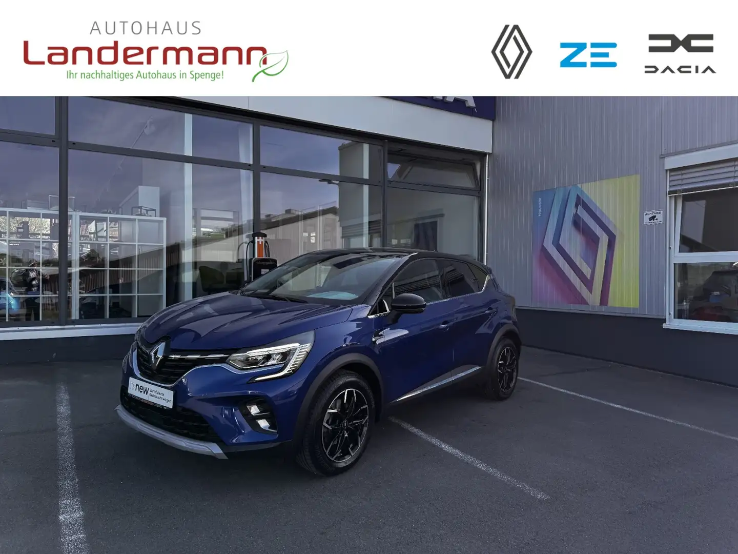 Renault Captur INTENS E-TECH PLUG-IN HYBRID SITZH+ACC+TWW Bleu - 1