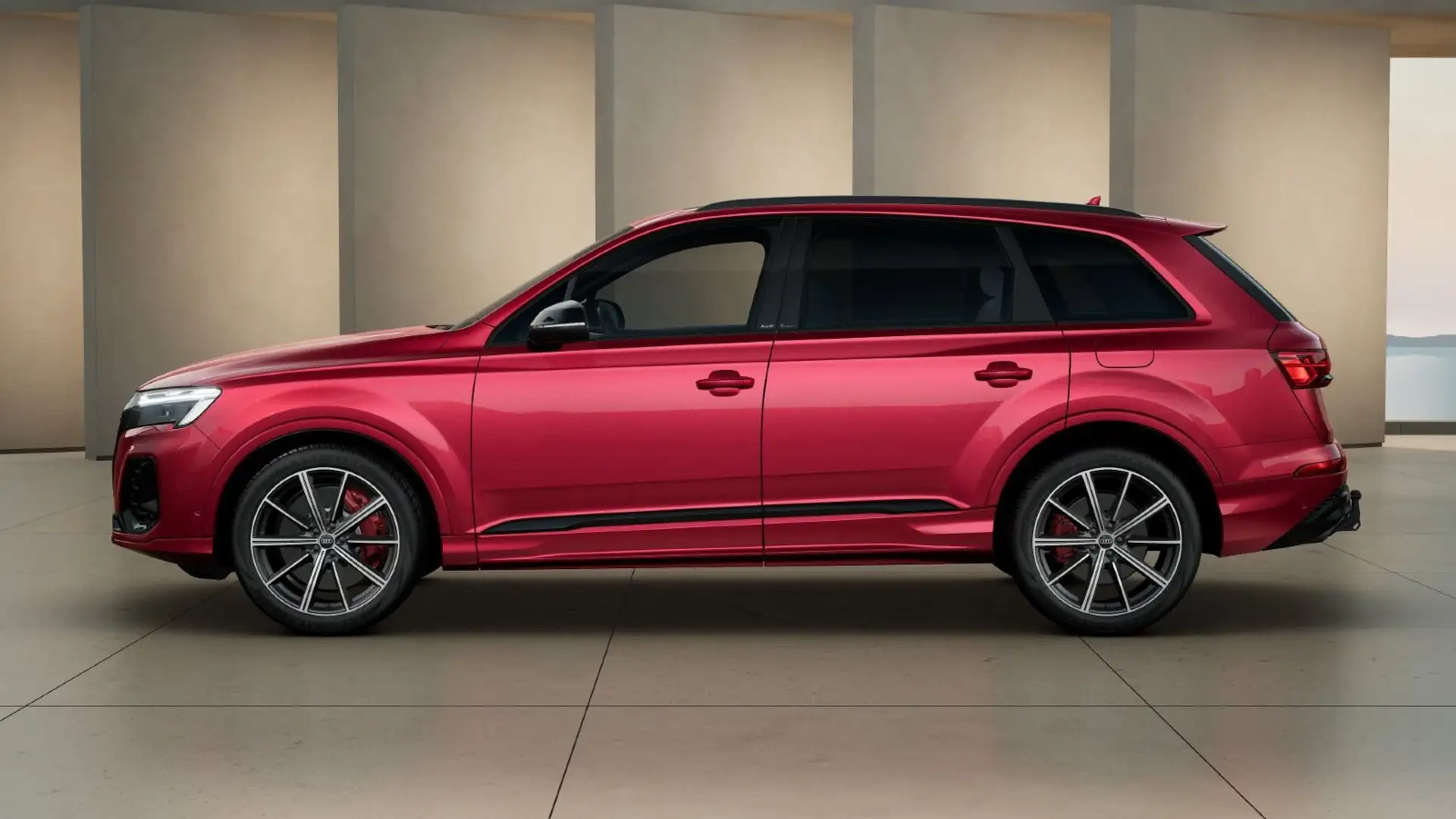 Audi Q7 60 TFSIe qu. S line Air*Pano*AHK*HuD*360° Red - 2