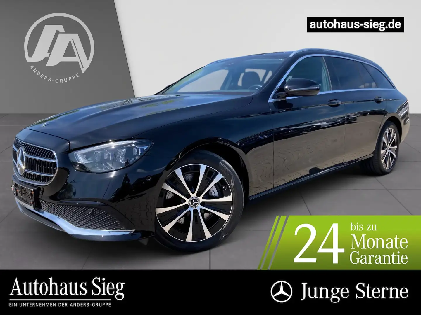 Mercedes-Benz E 300 de T Avantgarde+MBUX+Kam+AHK+M-BEAM+EASY-P Zwart - 1