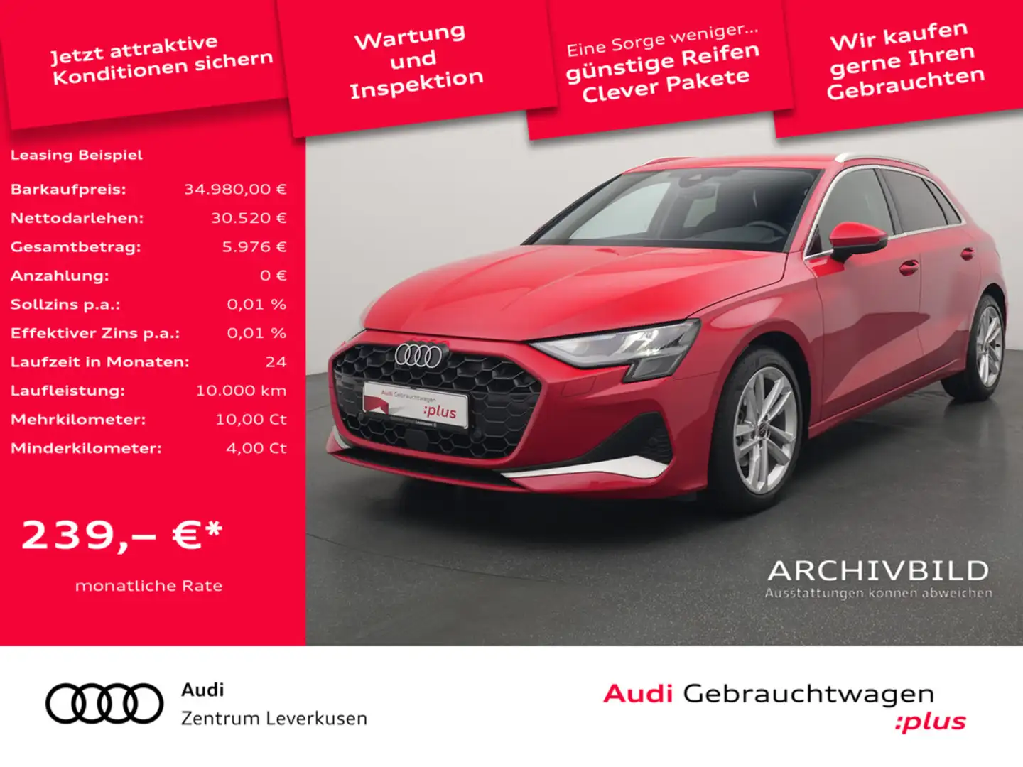 Audi A3 VIRT SONOS HUD LED AHK NAVI Noir - 1