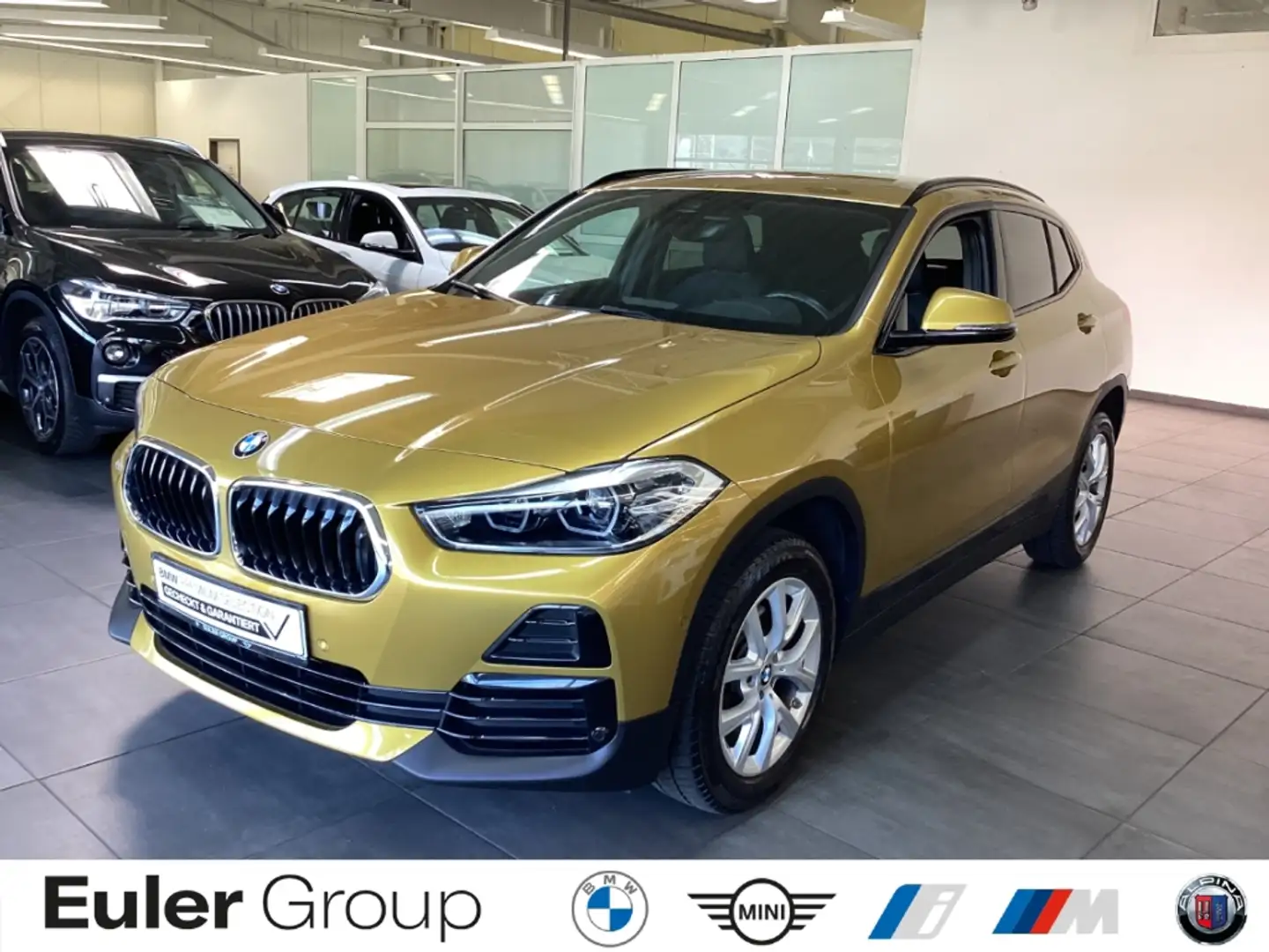 BMW X2 sDrive18d A Navi LED+ HiFi DAB Kamera SHZ El. Heck Gold - 1