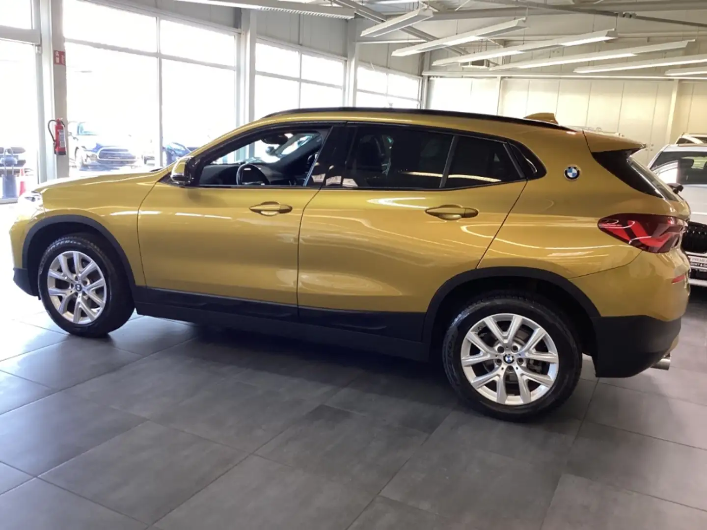 BMW X2 sDrive18d A Navi LED+ HiFi DAB Kamera SHZ El. Heck Gold - 2