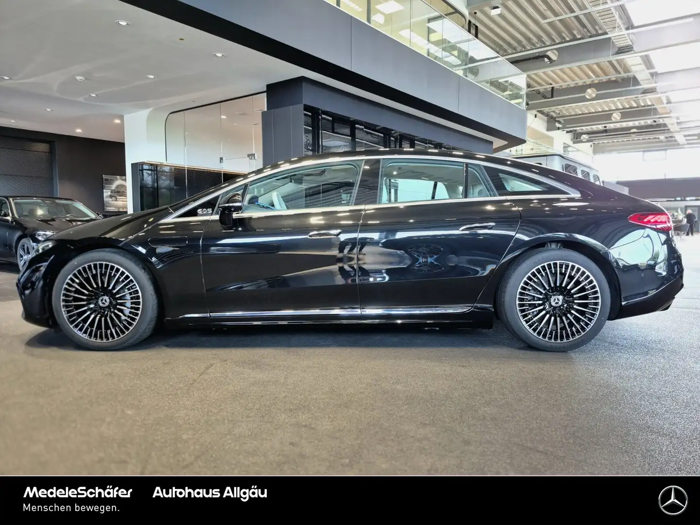 Mercedes-Benz EQS EQS 580 4M AMG Edition1 NAPPA-grau Hyper NP170 Tel Schwarz - 2