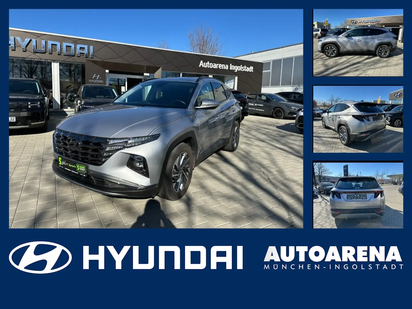 Hyundai TUCSON 1.6 CRDi (DPF) Allrad Automatik Navi Argintiu - 1