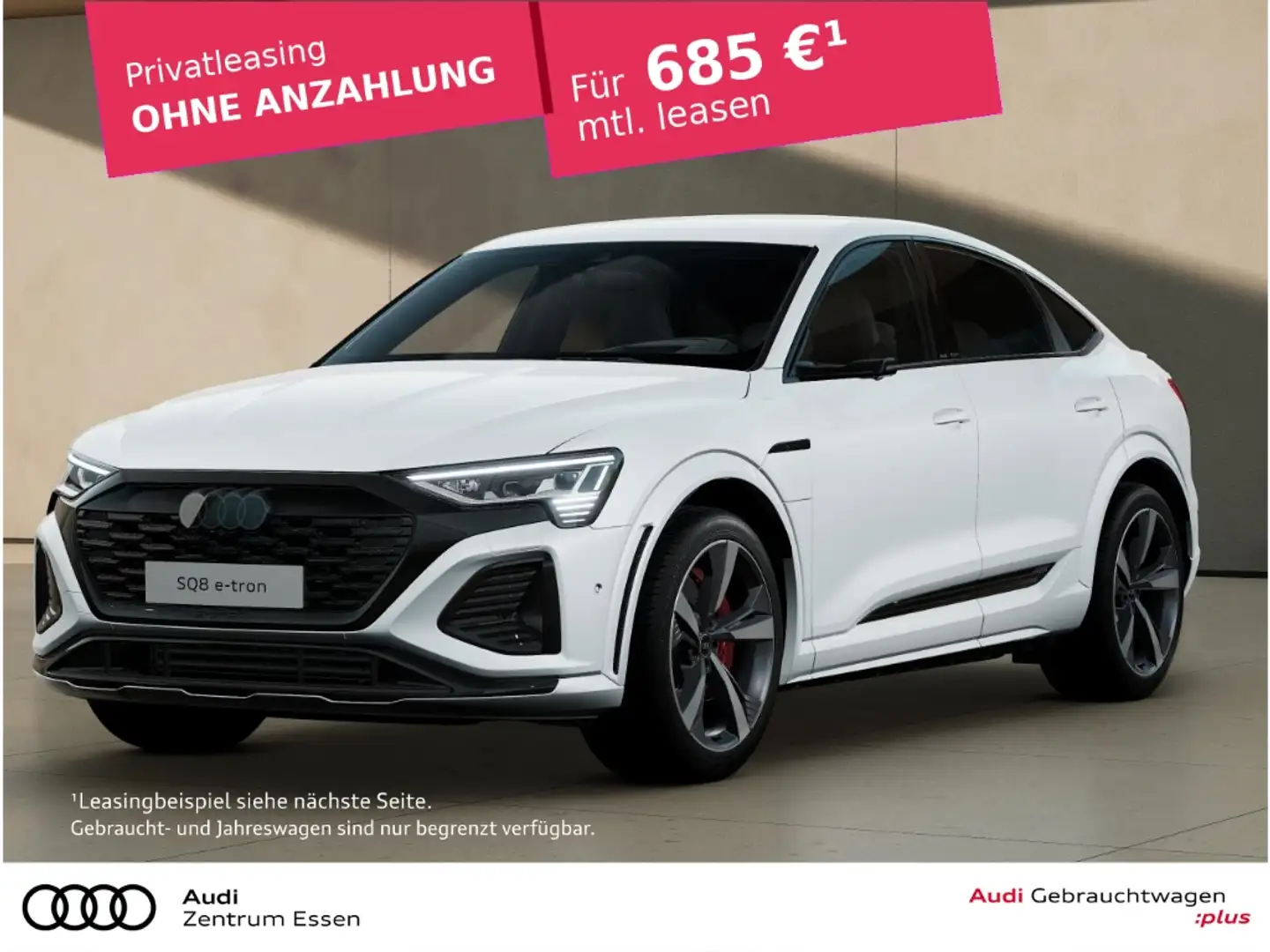 Audi SQ8 e-tron Sportback quattro MATRIX LED B&O PLUS   SHZ   PDC Weiß - 1