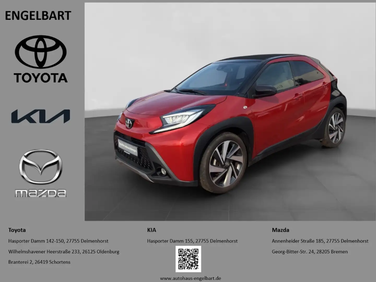 Toyota Aygo X Air Explore Faltdach LED CarPlay Android Auto Rot - 1