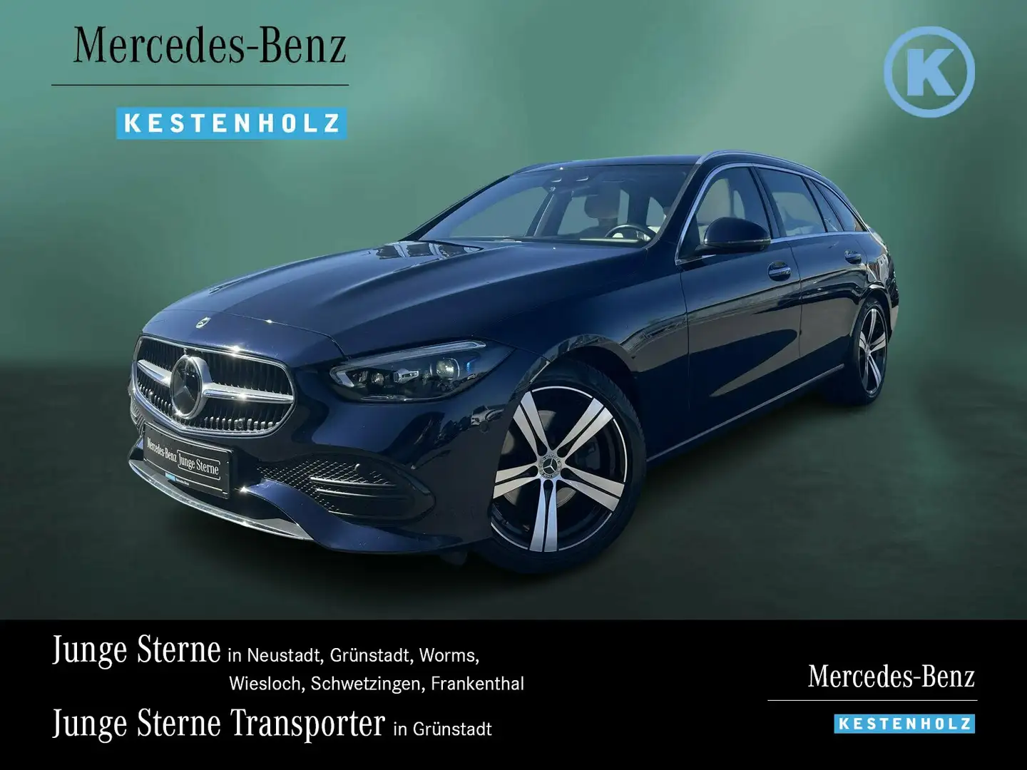 Mercedes-Benz C 220 C 220 d T AVANTGARDE+STHZ+AHK+DISTR+PANO+HUD+360 Blau - 1