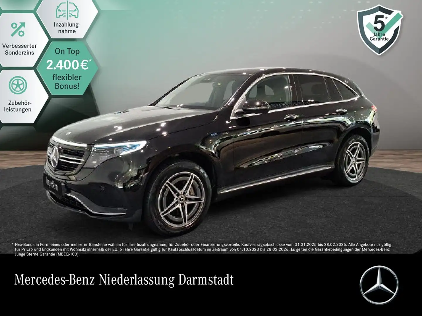 Mercedes-Benz EQC 400 4M AMG+360+MULTIBEAM+KEYLESS Schwarz - 1