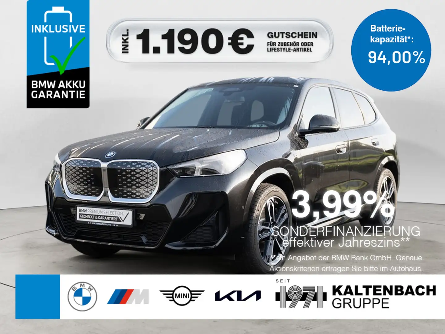 BMW X1 xDrive30 M-Sport AHK HUD 360° LED NAVI H/K Schwarz - 1