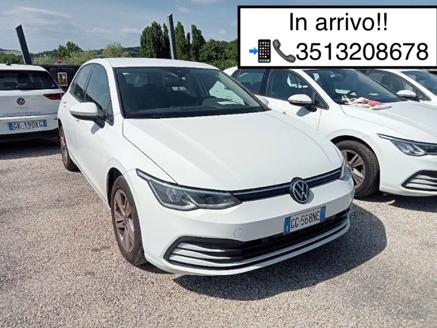 Volkswagen Golf 1.5 TGI DSG Life Blanc - 2