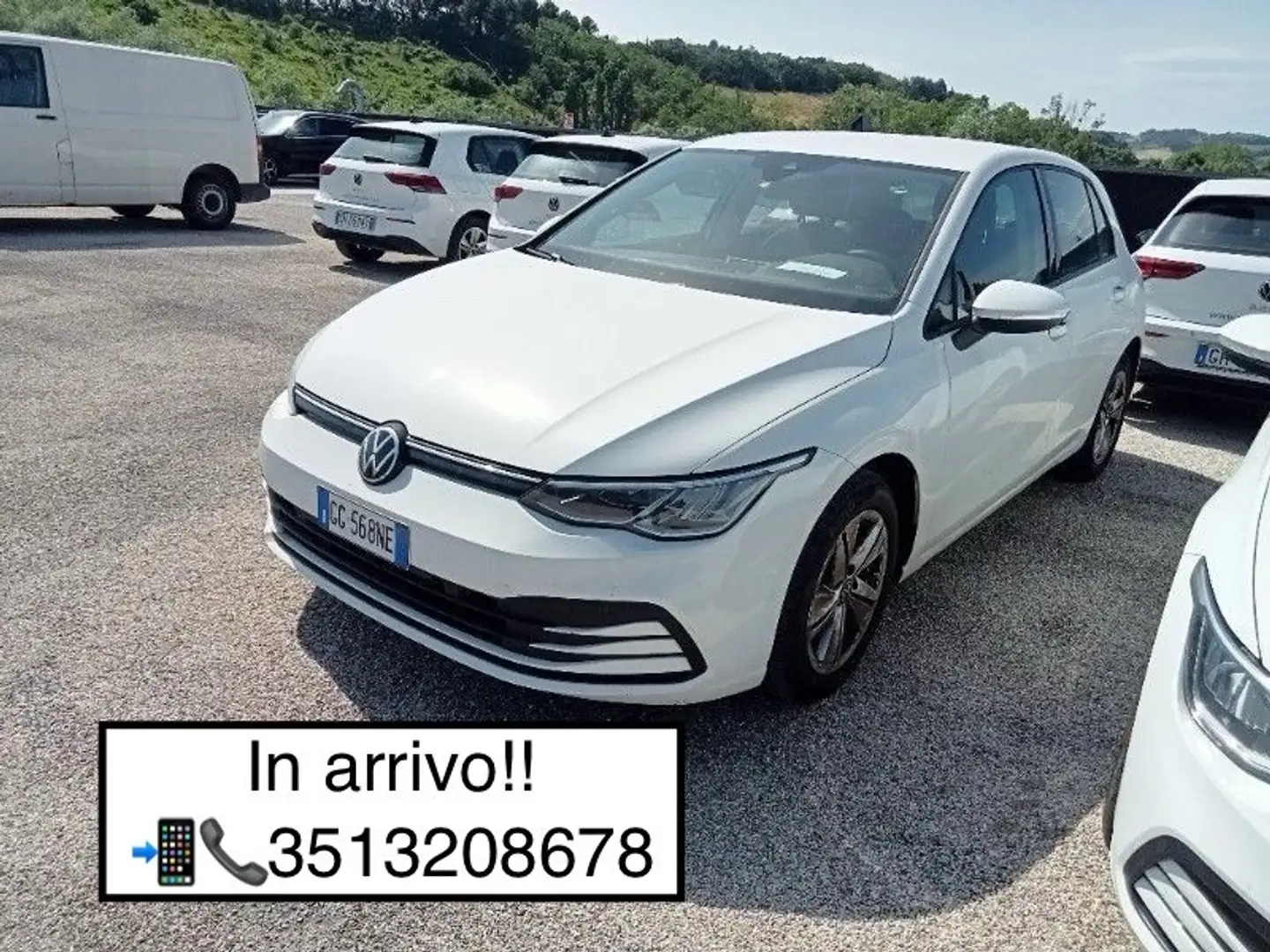 Volkswagen Golf 1.5 TGI DSG Life Blanc - 1