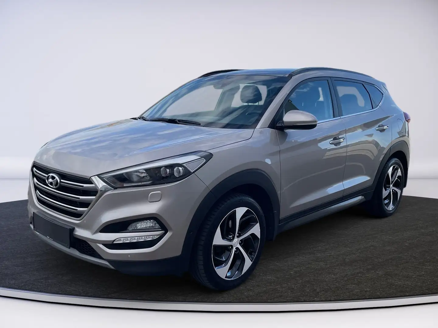 Hyundai TUCSON 2.0 CRDi Platin 2xKlima 4xSHZ AUT Kam. LM Grau - 2