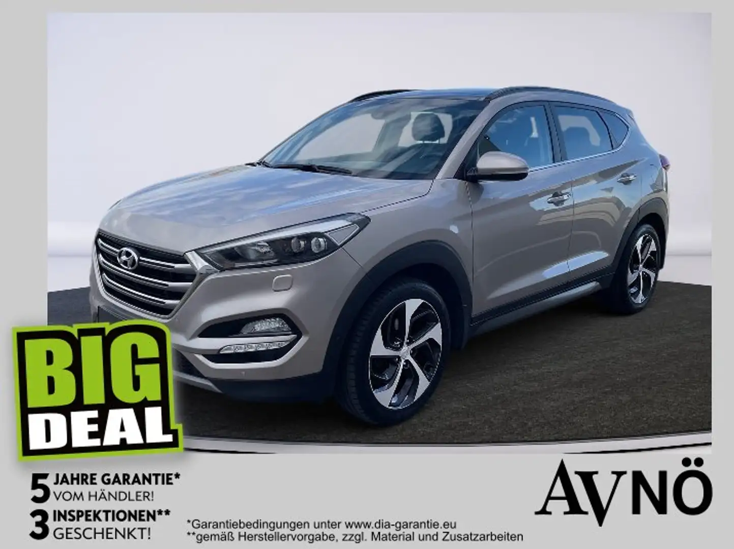 Hyundai TUCSON 2.0 CRDi Platin 2xKlima 4xSHZ AUT Kam. LM Grau - 1