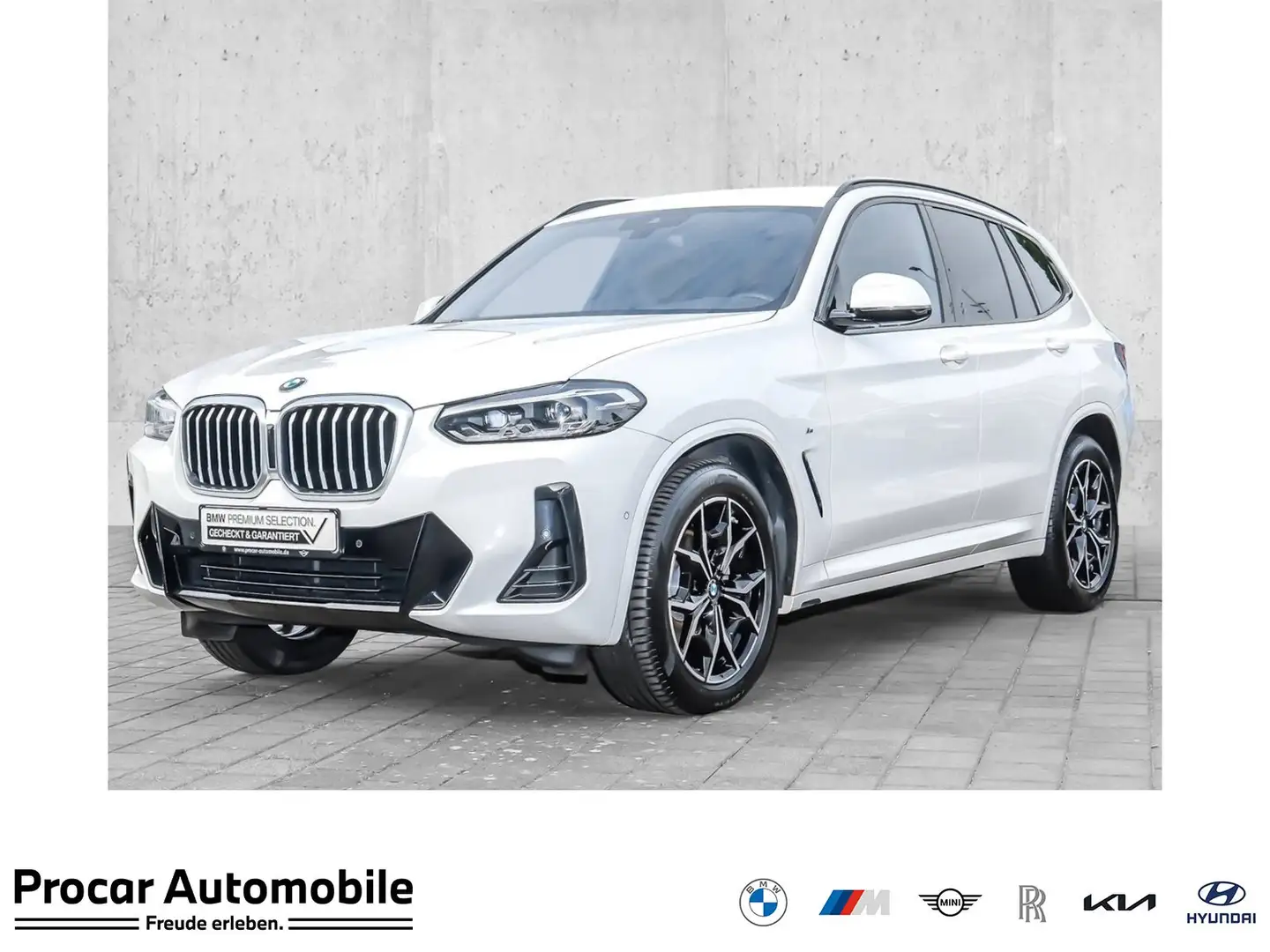 BMW X3 xDrive20d M Sport RFK NAVI Standh. LED DAB Weiß - 1