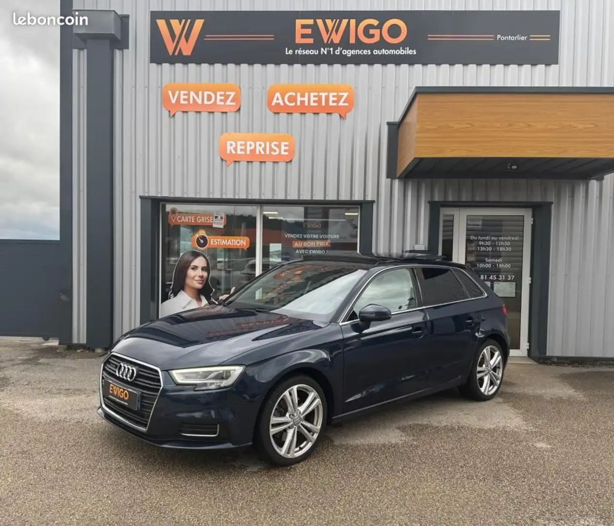 Audi A3 2.0 TFSI 190ch DESIGN LUXE QUATTRO S-TRONIC BVA Bleu - 1