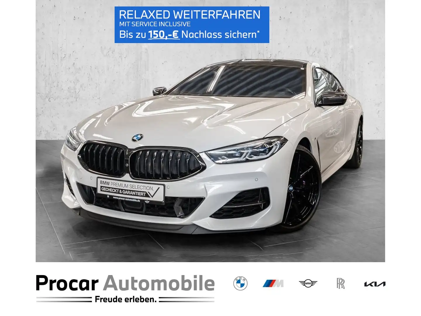 BMW M850 i xDrive Gran Coupe B&W Surround Head-Up Weiß - 1